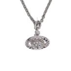 ショッピングWestwood Vivienne Westwood◆MAYFAIR 3D LARGE ORB/ネックレス/SLV/レディース