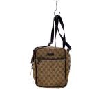 GUCCI◆ショルダーバッグ_GGキャンバス/キャンバス/BRW