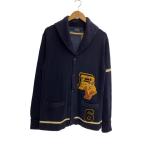 ショッピングカウチン POLO RALPH LAUREN◆ワッペン/カウチンニット/カーディガン(薄手)/M/コットン/NVY/0200011413