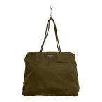 ショッピングPRADA PRADA◆トートバッグ/ナイロン/KHK