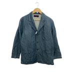 ショッピングEVISU EVISU◆エルボーパッチ/コットンリネン/ジャケット/40/コットン/NVY