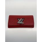 LOUIS VUITTON◆ポルト・フォイユ・ツイスト_エピ_RED/レザー/RED/レディース
