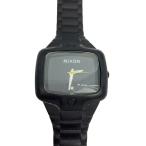 NIXON◆クォーツ腕時計/アナログ/ラバー/BLK/BLK/THE RUBBER PLAYER