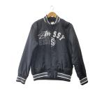 ショッピングstussy STUSSY◆スタジャン/M/ナイロン/BLK