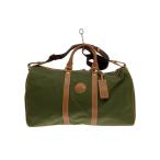 HUNTING WORLD* сумка "Boston bag" / парусина / зеленый / кожа руль 