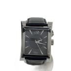 VULCAIN◆腕時計/アナログ/レザー/GRY/BLK/100118.090