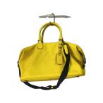 COACH* сумка "Boston bag" / морщина кожа /YLW/ плечо 