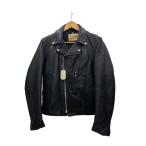 Schott◆80s/USA製/ダブルライダースジャケット/BLK