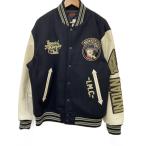 Indian Motorcycle◆スタジャン/XXL/ウール/BLK/無地