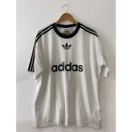 adidas◆Tシャツ/XL/ポリエステル/WHT/ストライプ/IM9459