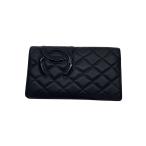 ショッピングCHANEL CHANEL◆マトラッセ/財布/レザー/BLK/レディース
