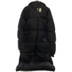 ZARA◆コート/L/ポリエステル/BLK/無地