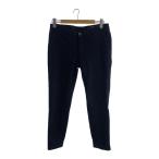PT TORINO◆ストレートパンツ/33/コットン/BLK/無地/c5dj21z60chn//