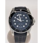 GUCCI◆クォーツ腕時計/アナログ/ラバー/BLK/BLK/136.2