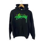 ショッピングstussy STUSSY◆パーカー/S/コットン/ブラック