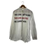ショッピングTHIS VALENTINO◆THIS LOVE HAS EYES/プリント/オーバーサイズシャツ/40/コットン/白/TV3ABA955W0
