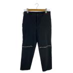BLACK COMME des GARCONS◆18SS/ジップデザイン/AD2017/ボトム/S/ポリエステル/BLK/1A-P008//