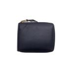 COMME des GARCONS◆2つ折り財布/レザー/BLK/無地/メンズ/SA7100/ARECALF/黒