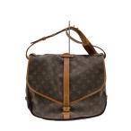ショッピングモノグラム LOUIS VUITTON◆1)ソミュール30_モノグラム・キャンバス/PVC/BRW