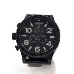 ショッピングnixon NIXON◆クォーツ腕時計/アナログ/ステンレス/BLK/BLK/SS/the 51-30 chrono