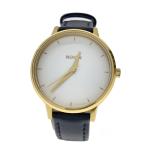 ショッピングnixon NIXON◆腕時計/アナログ/レザー/WHT/BLK/SS