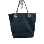 GUCCI◆GGパターン/トートバッグ/キャンバス/BLK/120836 002058