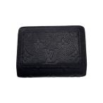 LOUIS VUITTON◆ポルト・フォイユ・クレア_モノグラム・アンプラント_BLK/レザー/BLK/レディース