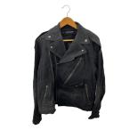 ショッピングANA JULIUS◆25SS/Ana-Moto JD Biker Jacket/ダブルライダースジャケット/3/ブラック/ユリウス