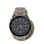 HAMILTON◆クォーツ腕時計/アナログ/ステンレス/BLU/SLV/H374511/Jazz Master Seaview