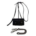 ショッピングGABBANA DOLCE&GABBANA◆ショルダーバッグ/レザー/BLK