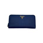 PRADA◆長財布/レザー/NVY/レディース/IML506