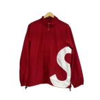 Supreme◆19ss/Sロゴ/トラックジャケット/M/ナイロン/レッド/プリント