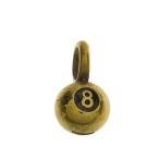 WEIRDO*(8)BALL- TOP/ подвеска с цепью / медь /GLD/ мужской 