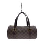 ショッピングダミエ LOUIS VUITTON◆パピヨン26_ダミエ・エベヌ/PVC/BRW