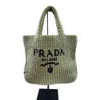 PRADA◆カゴバッグ/トートバッグ/--/GRN