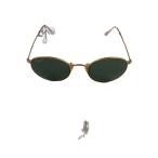 Ray-Ban◆ROUND METAL/サングラス/--/GLD/BLK/メンズ/RB 3447//
