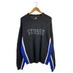 ショッピングstussy STUSSY◆ニット・セーター(薄手)/XL/コットン/グレー