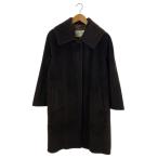 MAX MARA◆白タグ/ステンカラーコート/40/アルパカ/ブラウン/32/22/717
