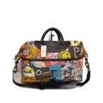 Jas-M.B.*S WINGS TRAVELLER/ сумка "Boston bag" / парусина / многоцветный / общий рисунок 