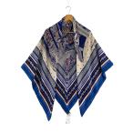 HERMES* Calle je Anne 140/ шарф / кашемир /BLU/ общий рисунок / женский //