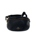 COACH* сумка-пояс _ ремень сумка _ все кожа / телячья кожа /BLK