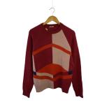 ショッピングbottega BOTTEGA VENETA◆ニット・セーター(厚手)/38/カシミア/RED/総柄