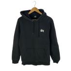 STUSSY◆BASIC STUSSY HOODIE/M/コットン/BLK/プリント/Z4000SAS18