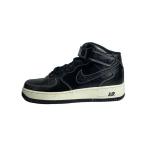 ショッピングFORCE NIKE◆AIR FORCE 1 MID 07 LV8_エア フォース 1 ミッド 07 LV8/27cm/BLK/レザー/