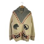 ショッピングカウチン UNUSED◆cowichan sweater/カウチン/カーディガン(厚手)/2/ウール/アイボリー/US1826