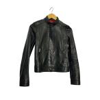 GUCCI◆ラムレザーシングルライダースジャケット/36/レザー/ブラック/290487-XN571