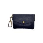 LOUIS VUITTON◆ポシェット・クレ_モノグラム・アンプラント_BLK_ノワール/レザー/レディース