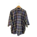 ショッピングINDIVIDUALIZED individualized shirts◆半袖シャツ/--/コットン/BRW/チェック