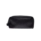 BOTTEGA VENETA◆セカンドバッグ/レザー/BRW//