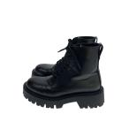 ショッピングzara ZARA◆レースアップブーツ/39/BLK